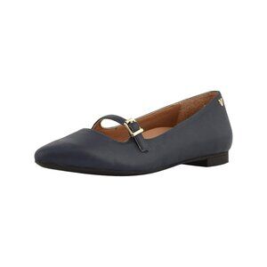 Vionic Women's Gem Delilah Ballet Flat Pointed Mary Jane - Navy